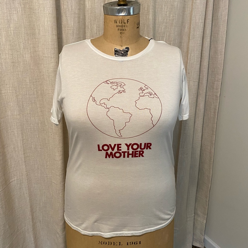 REFORMATION Joplin Relaxed Tee “Love your Mother”
